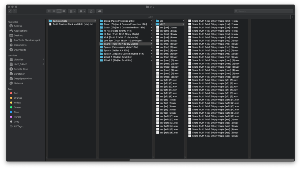 JST Drums Truth Sample Library Example